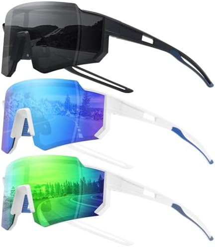 STORYCOAST Polarized Sports Sunglasses for Men Women,Driving Fishing Cycling Mountain Bike Sunglasses UV400 Protection