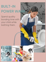 Cobbe Filtered Shower Head with Handheld, High Pressure 5-mode Showerhead with Filters, Built-in Power Wash for Hard Water - Remove Chlorine - Reduces Dry Itchy Skin, Chrome