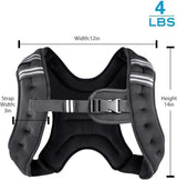 Weighted Vest Weight Vest for Men Women Kids Weights Included, Body Weight Vests Adjustable for Running, Training Workout, Jogging, Walking