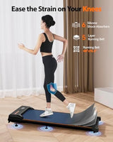 Walking Pad,Treadmill with Incline for Home Office, 2.5HP Portable Under Desk Treadmill with 265 Lbs Capacity,Remote Control, Led Display