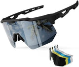 HAAYOT Polarized Sports Sunglasses for Men Women Youth Baseball Cycling Running Softball Biking Glasses 5 Lenses