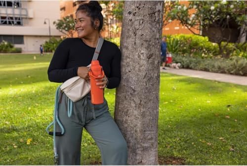 Stanley IceFlow Fast Flow Water Bottle | Angled Spout Lid | Lightweight & Leakproof for Travel & Sports | Insulated Stainless Steel | BPA-Free