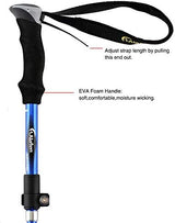 Aluminum Collapsible Ultralight Travel Trekking Hiking Pole for Men and Women