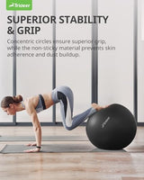 Trideer Extra Thick Yoga Ball Exercise Ball, 5 Sizes Gym Ball, Heavy Duty Ball Chair for Balance, Stability, Pregnancy, Quick Pump Included