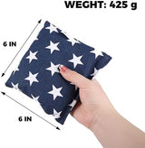 SPORT BEATS Cornhole Bags Set of 8 Regulation Weight & Size Corn Hole Bags Bean Bags for Cornhole Game Includes Carry Case