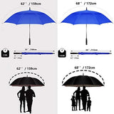 Golf Umbrella Large 62/68/72 Inch, Extra Large Oversize Double Canopy Vented Windproof Waterproof Umbrella, Automatic Open Golf Umbrella for Men and Women and Family.