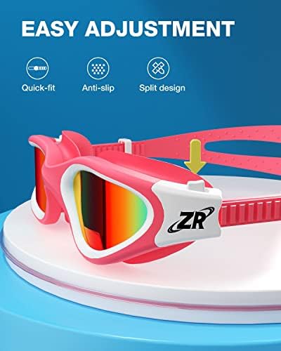 ZIONOR Kids Swim Goggles, G1 MINI UV Protection Anti-Fog Polarized Swimming Goggles for Age 6-14