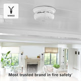 First Alert SMCO100V-AC, Interconnect Hardwire Combination Smoke & Carbon Monoxide Alarm with Battery Backup and Voice & Location Alerts, 12-Pack