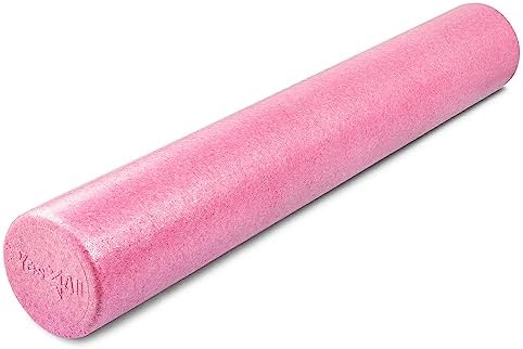 Yes4All High-Density Round Back Roller Foam, Exercise Foam Roller for Yoga, Pilates & Stretching - 12, 18, 24, 36 inch