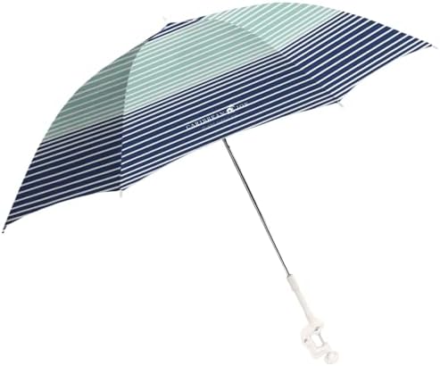 Caribbean Joe Beach Umbrella for Chair, Adjustable and Universal Clamp On Beach Umbrella with UV Protection, 48 Inch Arc