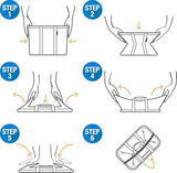 CleverMade Collapsible Insulated Cooler Bag – 30 Can Leakproof Soft Cooler for Beach, Travel, Car – Shoulder Strap, Bottle Opener - Heather Cool Gray/Shadow Gray