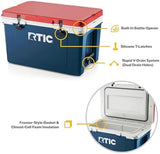RTIC Ultra-Light 52 Quart Hard Cooler Insulated Portable Ice Chest Box for Beach, Drink, Beverage, Camping, Picnic, Fishing, Boat, Barbecue, 30% Lighter Than Rotomolded Coolers