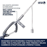 ENO, Eagles Nest Outfitters Helios Ultralight Hammock Straps Suspension System with Storage Bag, 300 LB Capacity, 8' 1" x 1"