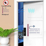 Black Rubber Weather Stripping Door Seal Strip, D Shape Door Rubber Weather Seal Strip, SelfAdhesive Door Weatherstripping Soundproofing Door Sealing Strip for Windows (50 feet, Black)