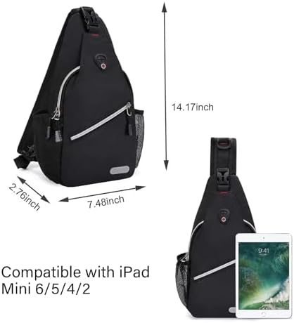 MOSISO Mini Sling Backpack,Small Hiking Daypack Travel Outdoor Casual Sports Bag