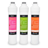 Brondell H2O+ Coral UC300 Three-Stage Undercounter Water Filtration System (UF-35 Replacement Filters)