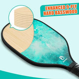 DULCE DOM Pickleball Paddles Set of 2/4 - USAPA Approved, Fiberglass Surface Pickleball Racket with 4 Indoor Outdoor Pickleball Balls and Pickleball Bag, Ideal Training Equipment Gift for Men & Women