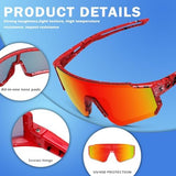 3PACK Kids Sunglasses Polarized Youth Baseball Sunglasses Boys Girls Softball Cycling UV400 Protection Goggles