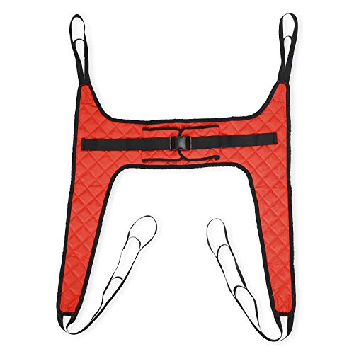 Fushida Hoyer Lift Sling,Commode Patient Lift Slings Medical Transfer Sling for Patients Shower Bath,Large Toileting Sling,Lift Sling for Elderly Bariatric,Divided U Slings Fit Invacare/Hoyer Lift