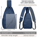 Crossbody Bags for Women Men Trendy Sling Bag Bakpack Casual Chest Bag with Convertible Shoulder Strap