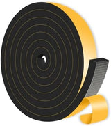 Weather Stripping Door Seal,Weather Stripping,Soundproof,Cold Insulation,High Density CR Foam Insulation Tape for Door, Front Door Frame, Windows,Sliding Door (Black, 1 in x 1/2 in x 13Ft)