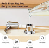 GAGALIFE Built in Sink Soap Dispenser or Lotion Dispenser for Kitchen Sink, Chrome ABS Pump Head, with 17 Ounce Large PET Soap Bottle