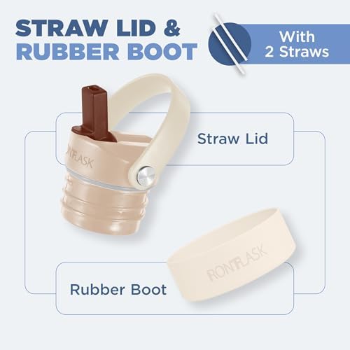 IRON °FLASK Camping & Hiking Hydration Canteens - Narrow Straw Lid & Boot - Leak Proof Vacuum Insulated Stainless Steel - Hot & Cold Double Walled Sports Water Bottle - Desert Oasis, 24 Oz