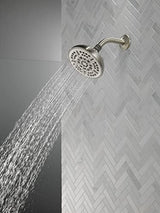 Delta Faucet 8-Spray Touch-Clean Shower Head Brushed Nickel, Delta Shower Heads, Showerhead, Brushed Nickel Shower Head, 2.5 GPM Water Flow, Stainless 75898CSN