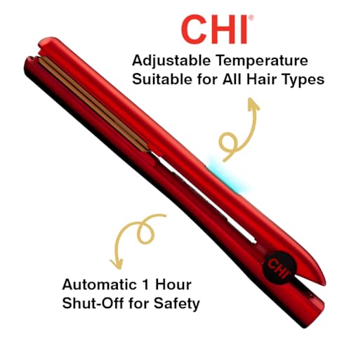CHI New CHI Original Digital Ceramic Hairstyling Iron 1" Ruby Red, 1 lb.