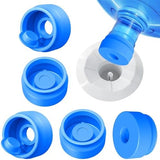 3 and 5 Gallon Water Jug Cap, Silicone Reusable Replacement Cap, Non Spill Bottle Caps for 55mm Bottle Water Dispenser Caps - Pack of 10