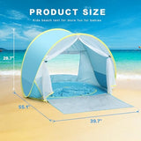 Baby Beach Tent, Pop Up Play Tent for Infants, UV Protection Sun Shelter for Toddlers, Infant Portable Sun Shade