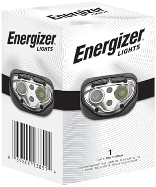 Energizer Rechargeable LED Headlamp Pro400, IPX4 Water Resistant, High-Powered Bright LED, Multiple Light Modes, Best Headlight for Camping, Running, Outdoors, Emergency Light, USB Included