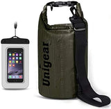 Unigear Dry Bag Waterproof, 2L/5L/10L/20L/30L/40L Floating and Lightweight Bags for Kayaking, Boating, Fishing, Swimming and Camping with Waterproof Phone Case