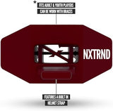 Nxtrnd Two Football Mouth Guard, Football Mouthpiece with Strap, Fits Adult & Youth (Maroon)