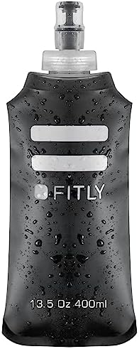Soft Flask - Shrink As You Drink Soft Water Bottle for Hydration Pack - Folding Water Bottle Ideal for Running, Hiking, Cycling, Climbing & Rigorous Activity