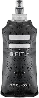 Soft Flask - Shrink As You Drink Soft Water Bottle for Hydration Pack - Folding Water Bottle Ideal for Running, Hiking, Cycling, Climbing & Rigorous Activity