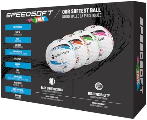 TaylorMade Golf Speed Soft Ink Golf Balls