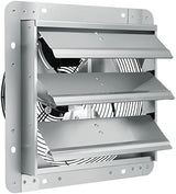 VEVOR 12'' Shutter Exhaust Fan, High-speed 1000 CFM, Aluminum Wall Mount Attic Fan with AC-motor, Ventilation and Cooling for Greenhouses, Garages, Sheds, Shops, FCC