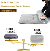 Gehannah Thick Camping Sleeping Pad, Soft Comfortable Microfiber Camping Cot Pads for Adults, Lightweight Foldable Sleeping mats for Traveling Hiking Backpacking Traveling