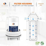 Aquaboon 5 Micron 10 x 2.5 Sediment Filter - Whole House Water Filter Replacement Compatible with Well Water Filters - P5, AP110, WHKF-GD05, 4 Pack