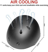 Kids Bike Helmet Ventilation & Adjustable Toddler Helmet for Ages 2-14 Kids Boys Girls Multi-Sport Helmet for Skateboard Roller Skateing Bicycle Scooter blance Bike