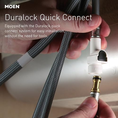 Moen Riley Spot Resist Stainless Hands-Free Touchless Sensor Single Handle Pull Down Kitchen Faucet, 7402EWSRS