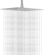 NearMoon Rain Shower Head, High Flow Stainless Steel Square Rainfall Shower, High Pressure Design, Awesome Shower Experience Even At Low Water Flow (10 Inch, Brushed Nickel)