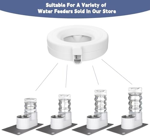 RIZZARI Water Dispenser Replacement Filters, Replacement Filters for Automatic Pet Waterer,Triple Filtration System (8 Pack)