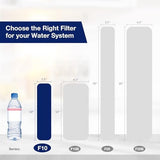 Membrane Solutions 20 Micron Pleated Polyester Sediment Water Filter 10"x2.5" Replacement Cartridge Universal Whole House Pre-Filter Compatible with W50PE, WFPFC3002, SPC-25-1050, FM-50-975 - 6 Pack