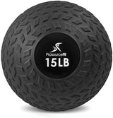 ProsourceFit Slam Medicine Balls 5, 10, 15, 20, 25, 30, 50lbs Smooth and Tread Textured Grip Dead Weight Balls for Strength and Conditioning Exercises, Cardio and Core Workouts