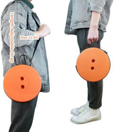 Boreeman Upgraded Folding Stool Lightweight Yet More Sturdy with Load Capacity 400lbs Portable Collapsible Stool for Camping Fishing Hiking BBQ (Orange)