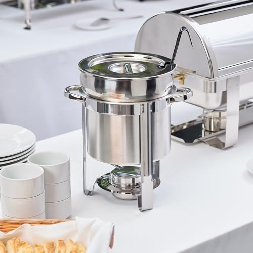 Winco 207 Stainless Steel Soup Warmer, 7-Quart, Medium