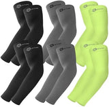 BHYTAKI UV Sun Protection Arm Sleeves, UPF 50 Sports Cooling Arm Compression Sleeves for Men Women Teenager