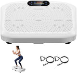 Vibration Plate Exercise Machine Lymphatic Drainage, Full Body Shaking Workout Vibrating Plate Weight Loss, 199 Adjustable Speeds 450 Lbs Capacity Fitness Platform for Women Men